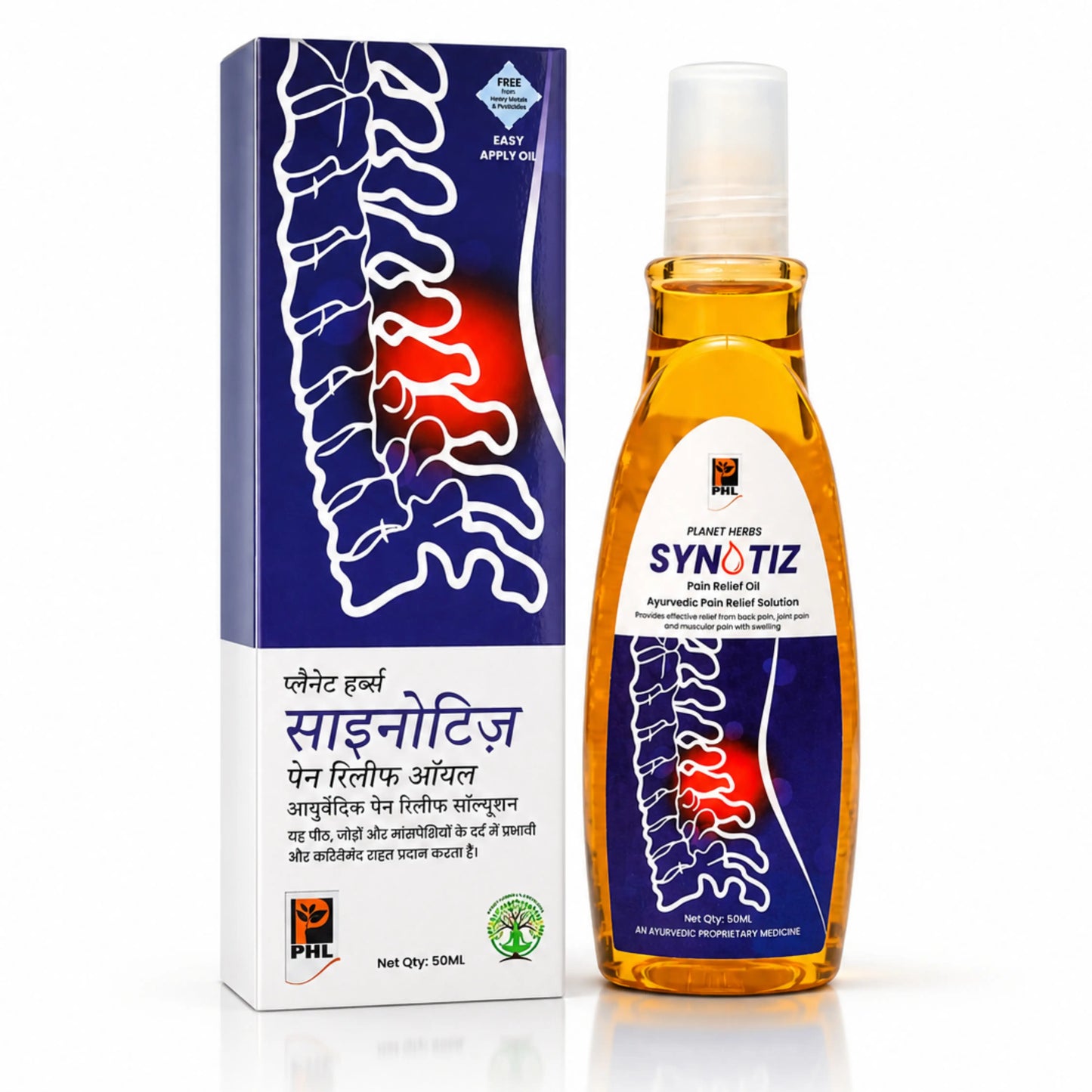 Synotiz Pain Relief Oil for Back, Neck, Shoulder & Joint Pain