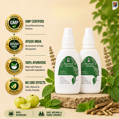Planet Punch Tulsi Drops - Anti-Viral & Boosts Immunity
