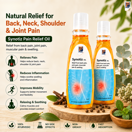 Synotiz Pain Relief Oil for Back, Neck, Shoulder & Joint Pain