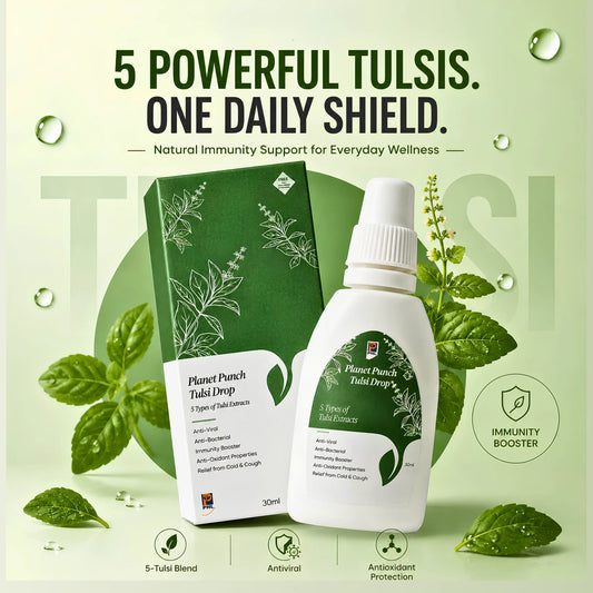 Planet Punch Tulsi Drops - Anti-Viral & Boosts Immunity