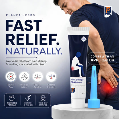 Planet Ayukalpa Piles Ointment - Soothe Piles & Eases Pain