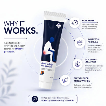 Planet Ayukalpa Piles Ointment - Soothe Piles & Eases Pain