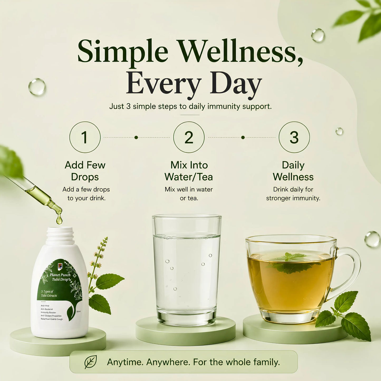 Planet Punch Tulsi Drops - Anti-Viral & Boosts Immunity