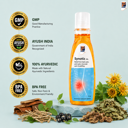 Synotiz Pain Relief Oil for Back, Neck, Shoulder & Joint Pain