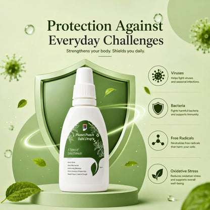 Planet Punch Tulsi Drops - Anti-Viral & Boosts Immunity