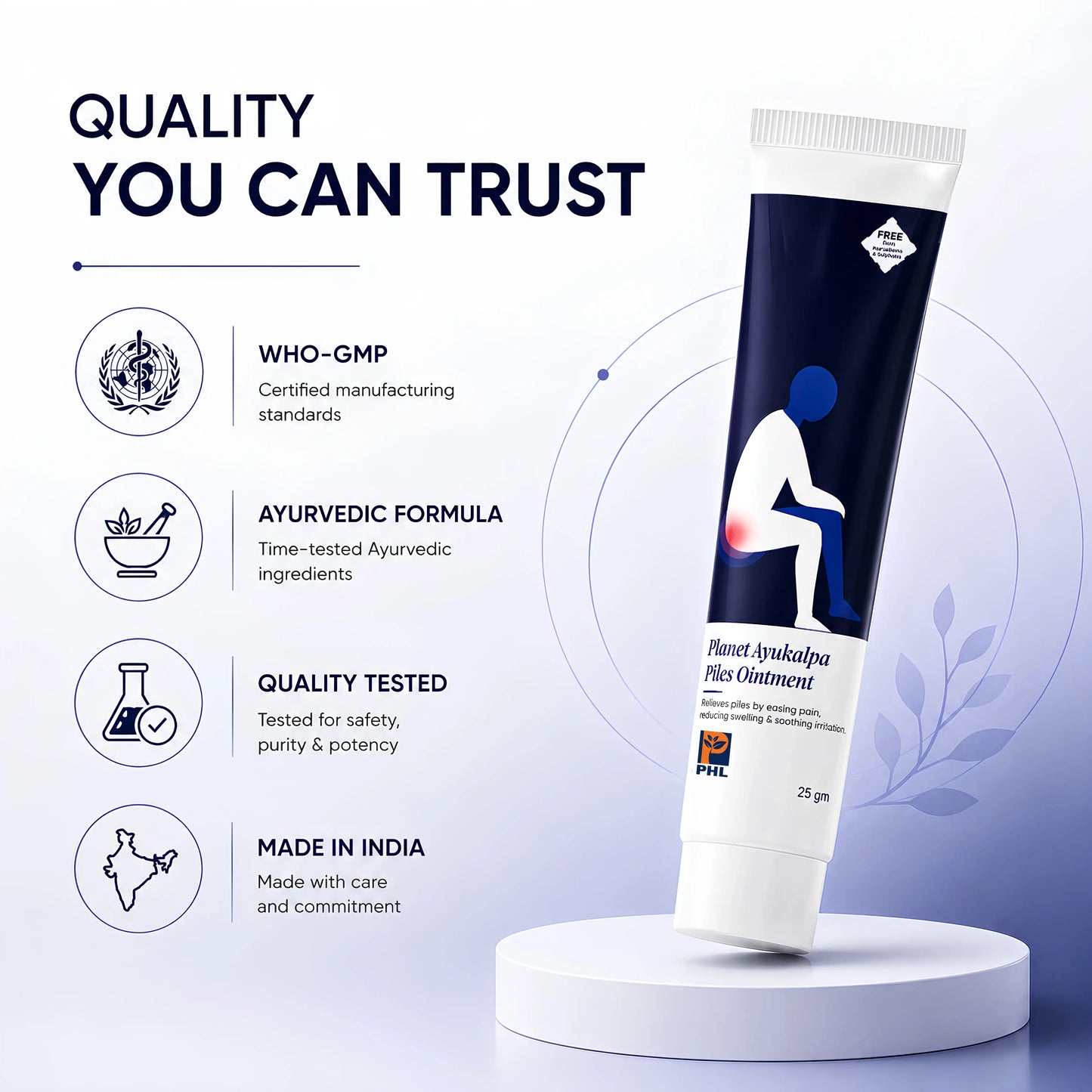Planet Ayukalpa Piles Ointment - Soothe Piles & Eases Pain