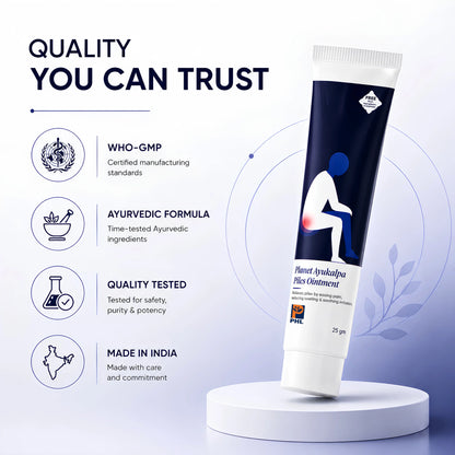 Planet Ayukalpa Piles Ointment - Soothe Piles & Eases Pain