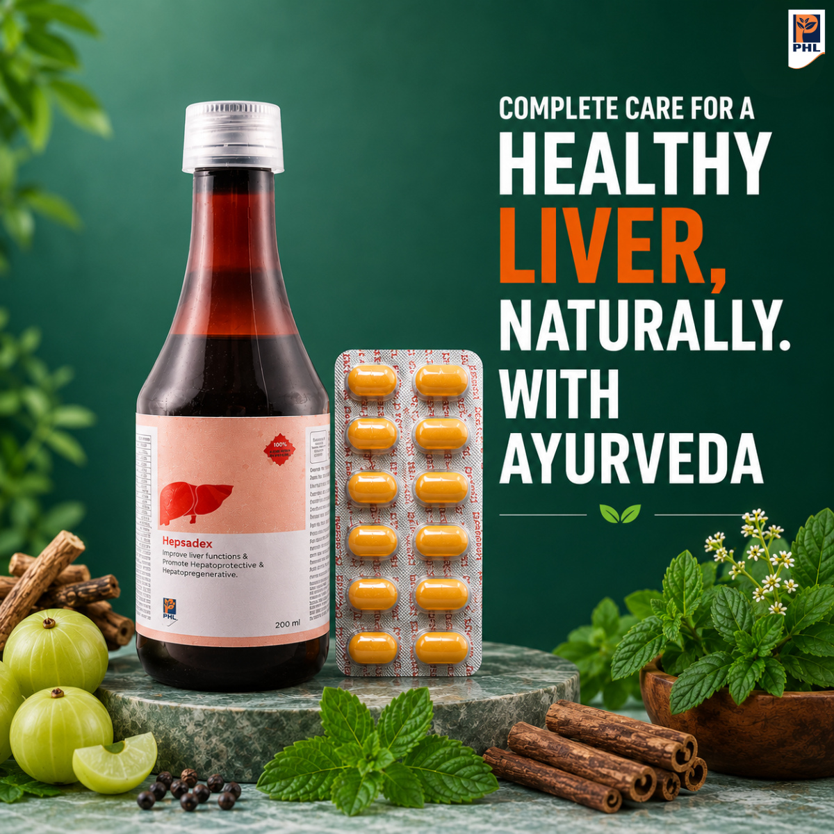 Combo Pack - Hepsadex Syrup & 3 Strips Hepsadex Tablets