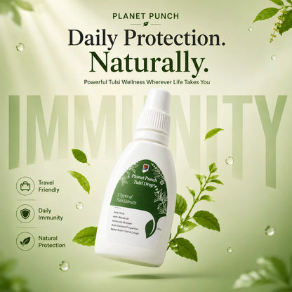 Planet Punch Tulsi Drops - Anti-Viral & Boosts Immunity