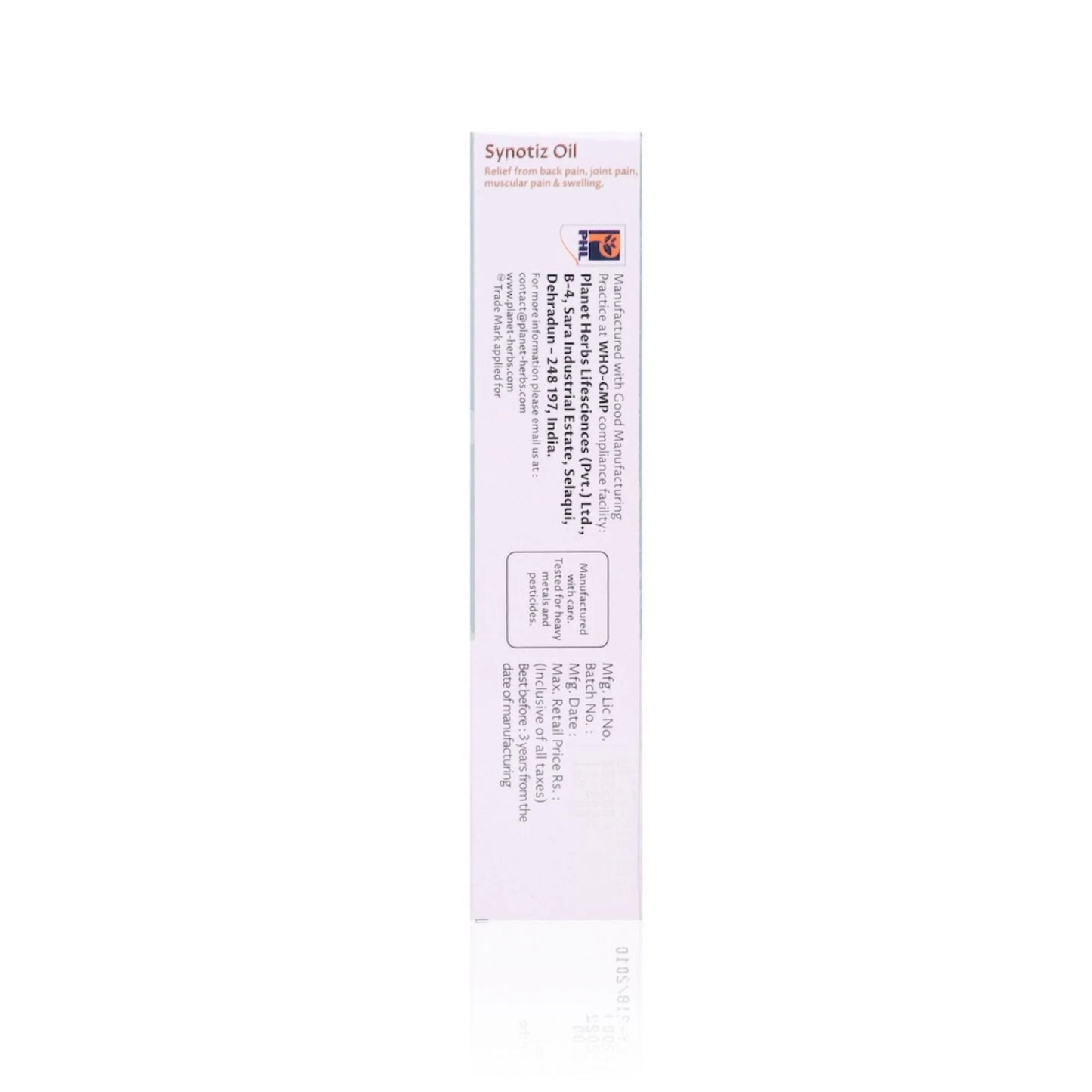 Synotiz Pain Relief Oil (Combo Pack of 2)